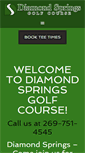 Mobile Screenshot of diamondspringsgolf.com